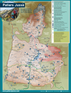 Mapa turístic Pallars Jussà 2023